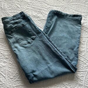 Kut from the Kloth Women's High Rise Wide Leg Blue Jeans